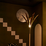 Обои ручная роспись Chez Nina by India Mahdavi Standard colourway on Perfect Green slub silk варинант исполнения - 2 | Loft Concept в Перми