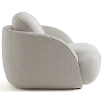 Полукруглое кресло из обивки меланж Halle Melange Armchair варинант исполнения - 5 | Loft Concept в Перми