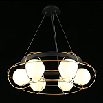 Люстра подвесная круглая с белыми плафонами Martin варинант исполнения - 3 | Loft Concept в Перми