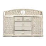 Комод из натурального ротанга Weavella белый варинант исполнения - 1 | Loft Concept в Перми