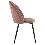 Мягкий стул в велюре пыльно-розового цвета Miruna Chair варинант исполнения - 5 | Loft Concept в Перми