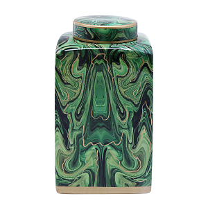 Ваза с малахитовым узором MALACHITE