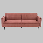 Диван современный вельветовый прямой Worcester Коралл варинант исполнения - 2 | Loft Concept в Перми