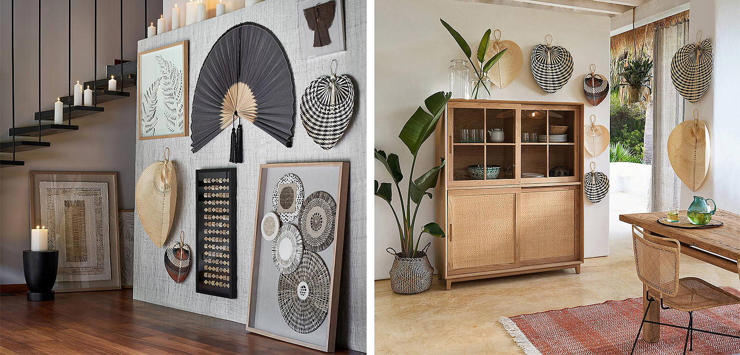 Аксессуар на стену Wicker Bamboo Fan Аксессуар на стену Wicker Bamboo Fan - Loft-Concept в Перми