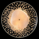 Бра с белым рельефным плафоном и стеклом с рисунком FLOW варинант исполнения - 1 | Loft Concept в Перми