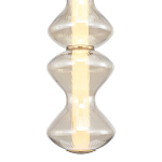 Подвесной светильник светодиодный с стеклянным волнообразным плафоном Amphora of Light варинант исполнения - 4 | Loft Concept в Перми