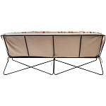 Трехместный диван на металлическом каркасе с цветочным принтом в стиле шинуазри Chinoiserie Birds on a Tree Sofa варинант исполнения - 2 | Loft Concept в Перми