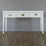 Дизайнерский Письменный стол Elsa Dreams White с тремя ящиками варинант исполнения - 1 | Loft Concept в Перми