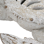 Статуэтка краб с детализированной текстурой в белом цвете Marine Accessories варинант исполнения - 3 | Loft Concept в Перми