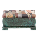 Шкатулка с мозаикой из натуральных камней Stone Casket варинант исполнения - 4 | Loft Concept в Перми