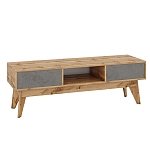 ТВ-тумба с фасадом цвета серый бетон Grace of Furniture  варинант исполнения - 1 | Loft Concept в Перми