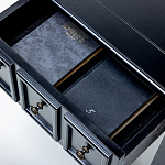 Черная тумба с выдвижным ящиком Monica варинант исполнения - 4 | Loft Concept в Перми