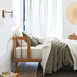 Кровать из массива дуба с пружинным блоком Mateta варинант исполнения - 8 | Loft Concept в Перми