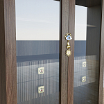 Дизайнерский шкаф витрина Elsa Dreams Walnut с 4-мя ящиками варинант исполнения - 5 | Loft Concept в Перми