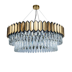 Дизайнерская Люстра круглая Crystal Drop