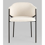 Стул Brace букле белый варинант исполнения - 4 | Loft Concept в Перми