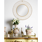 Зеркало круглое настенное в металлической оправе Modern Mirror Space варинант исполнения - 4 | Loft Concept в Перми