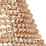 Подвесной светильник в форме колокола из деревянных бусин Wooden Beads варинант исполнения - 2 | Loft Concept в Перми