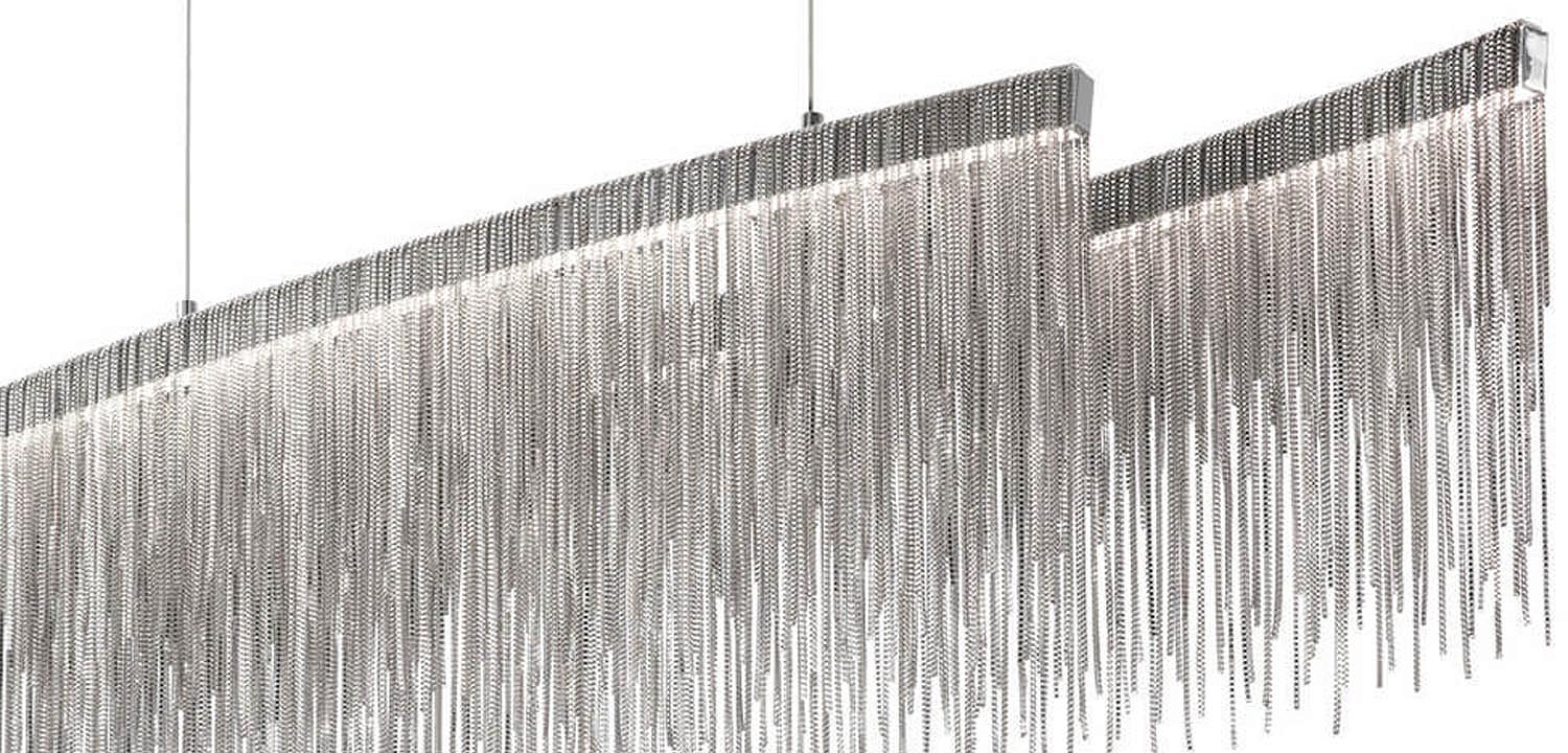 Люстра Atlantis Chain Chandelier Line Chrome Люстра Atlantis Chain Chandelier Line Chrome - Loft-Concept в Перми