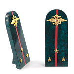 Сувенир Погон МВД из натурального камня змеевик Souvenir Epaulets варинант исполнения - 3 | Loft Concept в Перми