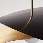 Люстра круглая с 2-мя металлическими абажурами Andromeda варинант исполнения - 4 | Loft Concept в Перми