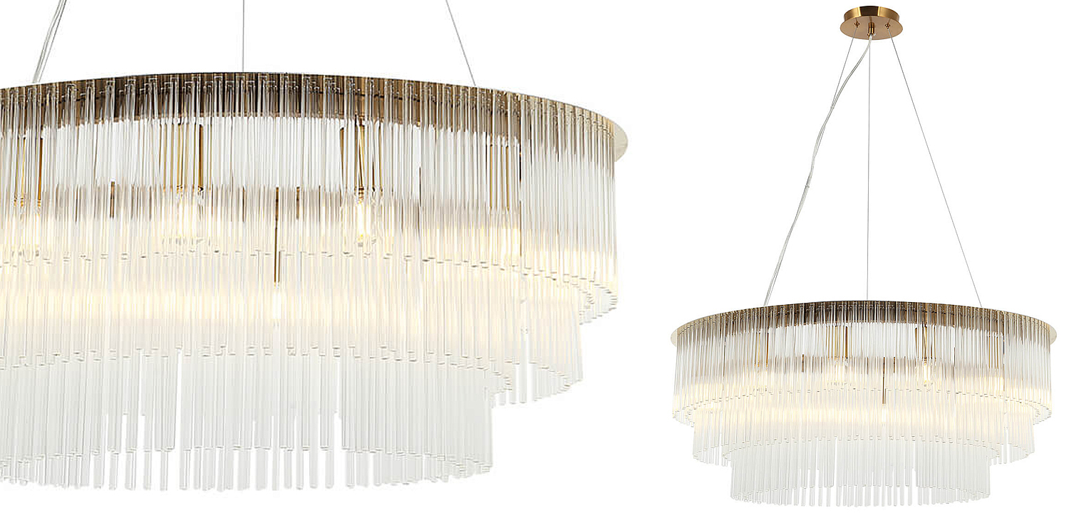 Люстра Harrison Chandelier gold 12 lamp Люстра Harrison Chandelier gold 12 lamp - Loft-Concept в Перми