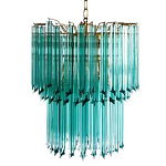 Дизайнерская люстра Blue Lagoon glass бирюзовое стекло  варинант исполнения - 1 | Loft Concept в Перми