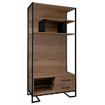 Стеллаж под TV в стиле лофт с открытыми полками и ящиками Urban Style Space варинант исполнения - 1 | Loft Concept в Перми