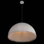 Подвесной светильник в форме купола белого цвета с ажурной бахромой Tactile Line варинант исполнения - 5 | Loft Concept в Перми