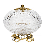 Конфетница из прозрачного рельефного стекла Eden Garden варинант исполнения - 1 | Loft Concept в Перми