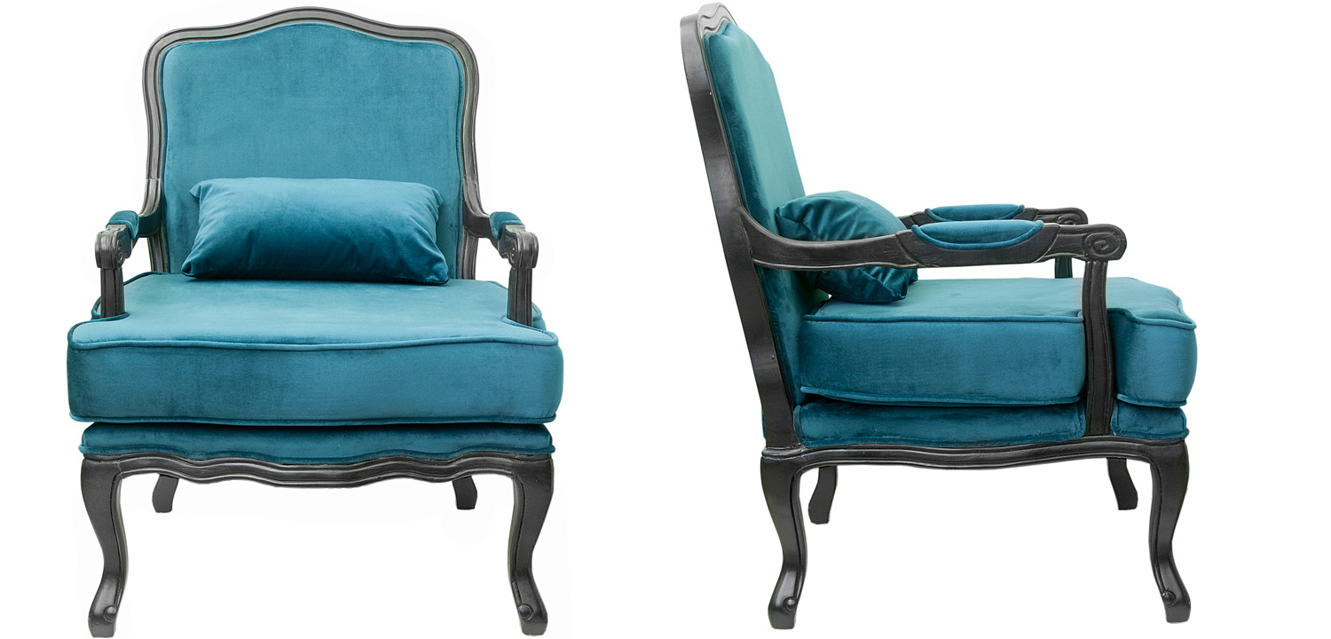 Кресло Harold Chair blue Кресло Harold Chair blue - Loft-Concept в Перми