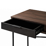 Стол рабочий в стиле лофт с ящиком и нишей для хранения Urban Style Space 2 варинант исполнения - 4 | Loft Concept в Перми