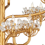 Люстра золотая в виде растения Golden Flower Glade варинант исполнения - 1 | Loft Concept в Перми