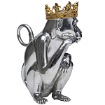 Статуэтка обезьяна в короне серебряная Golden Monkey варинант исполнения - 4 | Loft Concept в Перми