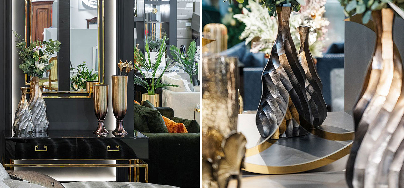 Ваза Top black and gold Ваза Top black and gold - Loft-Concept в Перми