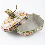 Фарфоровая шкатулка с бронзовой стрекозой Eden Garden варинант исполнения - 4 | Loft Concept в Перми