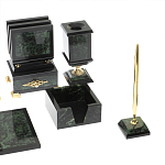 Настольный письменный набор из нефрита в подарочной коробке Victorious варинант исполнения - 5 | Loft Concept в Перми