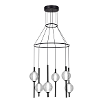 Люстра светодиодная с 6-ю сферическими стеклянными плафонами Splatter варинант исполнения - 1 | Loft Concept в Перми