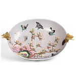 Белое фарфоровое блюдо с изображением бабочек Eden Garden варинант исполнения - 2 | Loft Concept в Перми