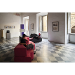 Дизайнерский модульный диван волнистой формы с цветным принтом Poltronova Superonda Sofa варинант исполнения - 9 | Loft Concept в Перми