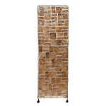 Торшер из перламутра на металлическом каркасе Indonesian Tower 2 варинант исполнения - 1 | Loft Concept в Перми