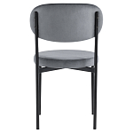 Стул с круглым сиденьем на металлическом основании ALFIE CHAIR Grey варинант исполнения - 3 | Loft Concept в Перми