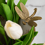 Декоративная ваза из фарфора с бронзовыми вставками Eden Garden варинант исполнения - 5 | Loft Concept в Перми