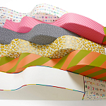 Дизайнерский модульный диван волнистой формы с цветным принтом Poltronova Superonda Sofa варинант исполнения - 43 | Loft Concept в Перми