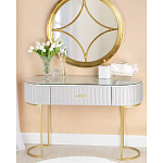 Консоль овальная на золотистых фигруных ножках Wall Console варинант исполнения - 4 | Loft Concept в Перми