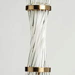 Подвесной светильник с цилиндром из прозрачных стеклянных трубок Nembus варинант исполнения - 7 | Loft Concept в Перми