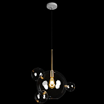 Подвесной светильник со стеклянными плафоном в виде шара и золотыми деталями & Coombes варинант исполнения - 2 | Loft Concept в Перми