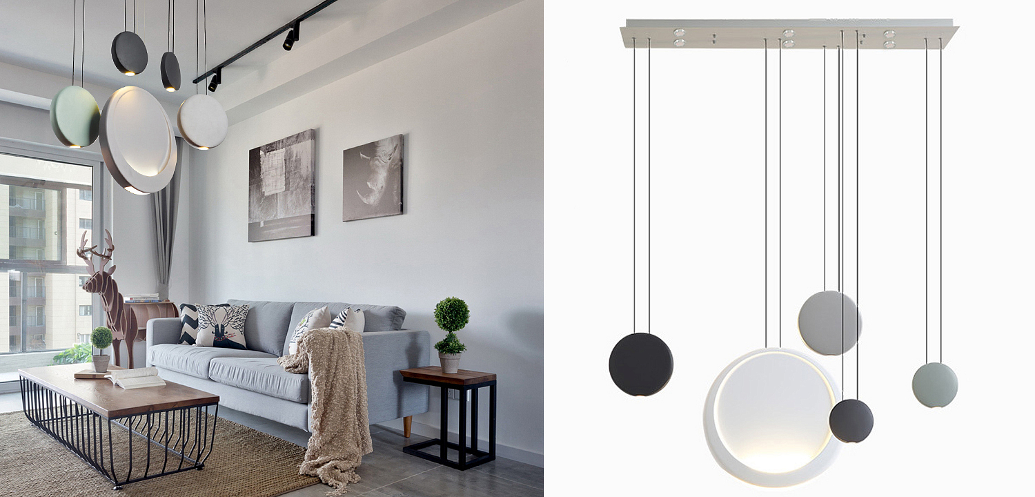 Люстра Vibia Cosmos Rectangular 5 moon Люстра Vibia Cosmos Rectangular 5 moon - Loft-Concept в Перми