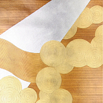 Обои ручная роспись в стиле Арт-деко Namban Colourway SC-290 on Deep Rich Gold gilded paper варинант исполнения - 1 | Loft Concept в Перми