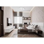 Потолочный светильник овальной формы белого цвета с 7-ю лампами Lunar Pebbles варинант исполнения - 12 | Loft Concept в Перми